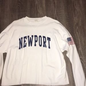 John Galt Newport cropped pullover